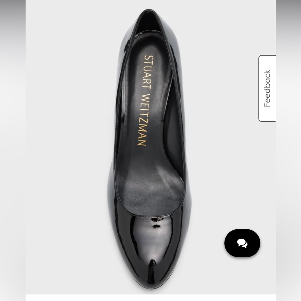 Stuart Weitzman “Vida” Black Patent Leather Pumps Size 7